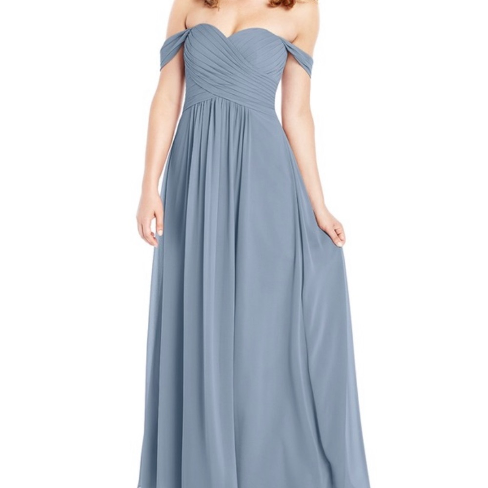 Azazie Dusty Blue “Corin” Dress